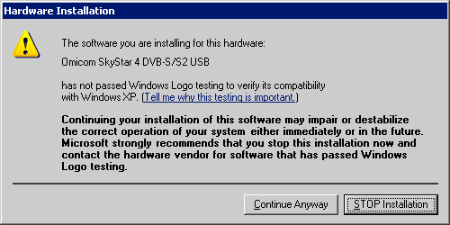 ����������� �������� StarBlazer � ��������� Omicom SS 4 DVB-S2 USB