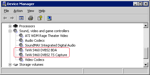 ����������� �������� StarBlazer � ��������� TeVii S460 � TeVii S650